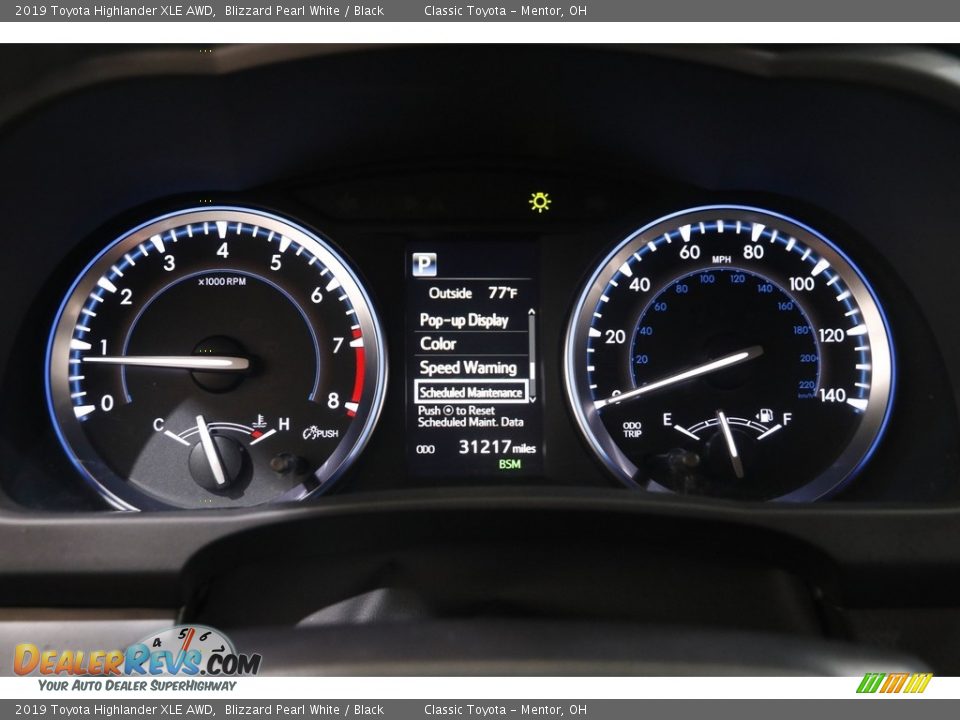 2019 Toyota Highlander XLE AWD Blizzard Pearl White / Black Photo #8