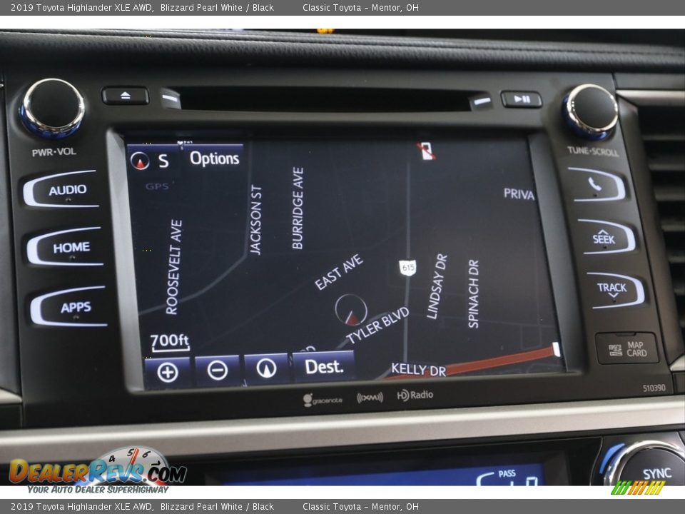 2019 Toyota Highlander XLE AWD Blizzard Pearl White / Black Photo #10