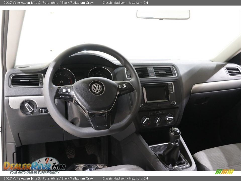 2017 Volkswagen Jetta S Pure White / Black/Palladium Gray Photo #6