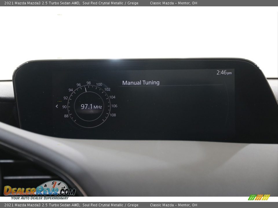 2021 Mazda Mazda3 2.5 Turbo Sedan AWD Soul Red Crystal Metallic / Greige Photo #11