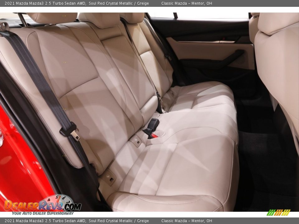 2021 Mazda Mazda3 2.5 Turbo Sedan AWD Soul Red Crystal Metallic / Greige Photo #15