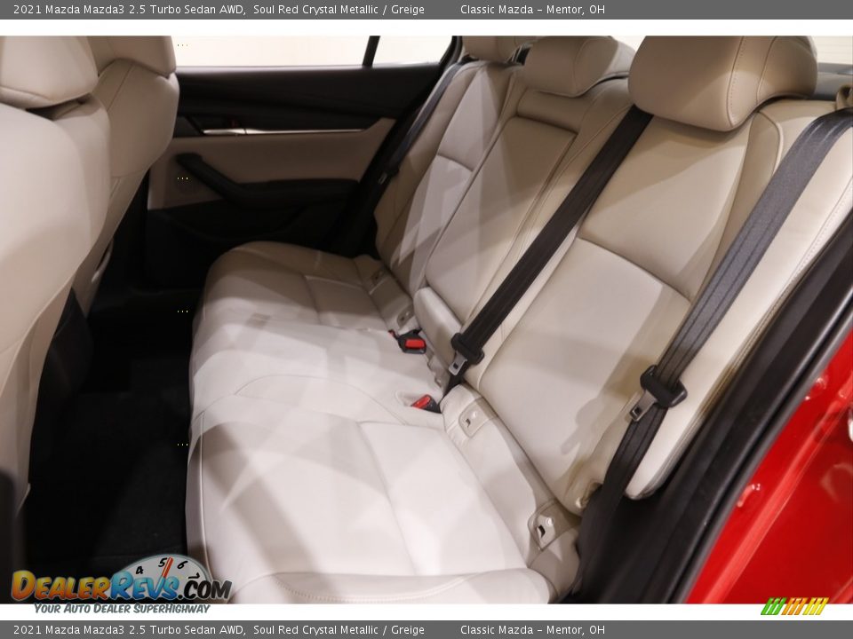 2021 Mazda Mazda3 2.5 Turbo Sedan AWD Soul Red Crystal Metallic / Greige Photo #16