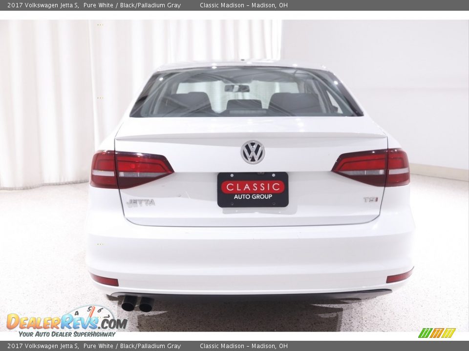 2017 Volkswagen Jetta S Pure White / Black/Palladium Gray Photo #16