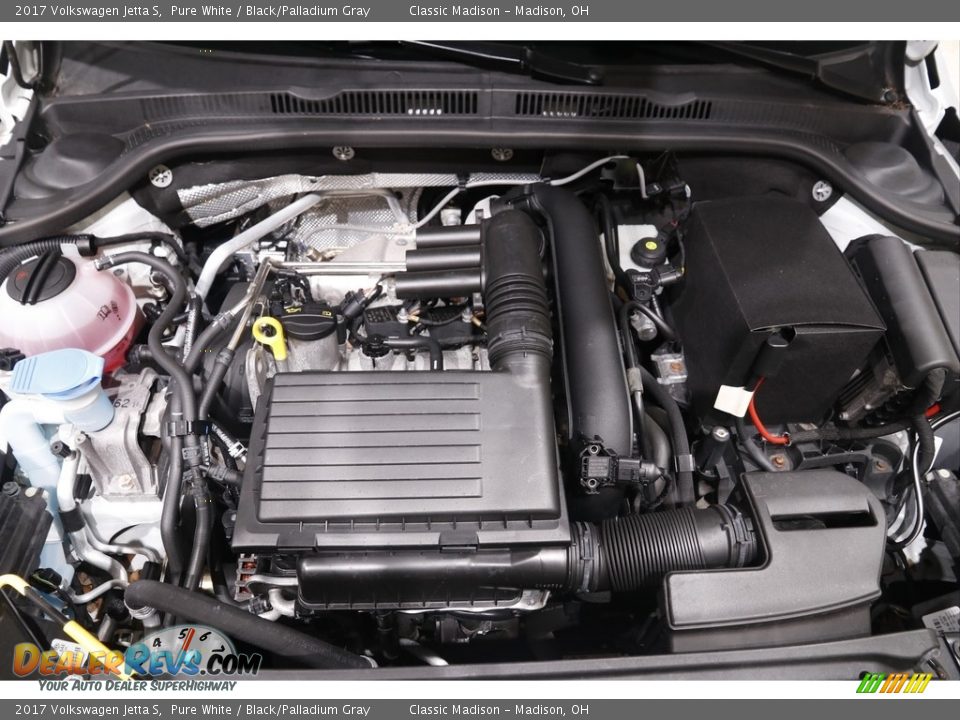 2017 Volkswagen Jetta S Pure White / Black/Palladium Gray Photo #17