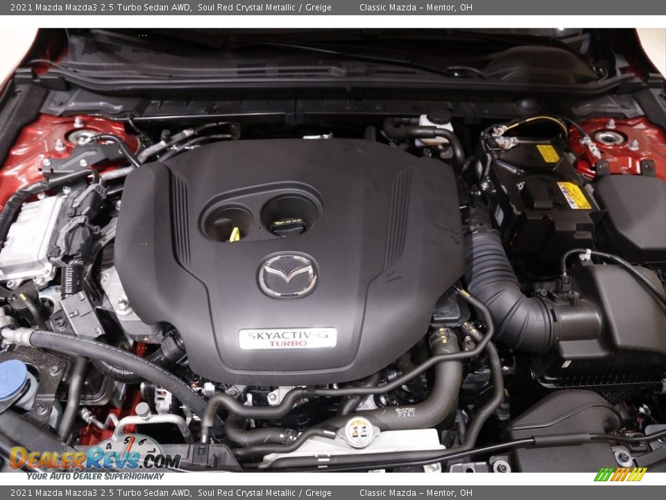 2021 Mazda Mazda3 2.5 Turbo Sedan AWD Soul Red Crystal Metallic / Greige Photo #18