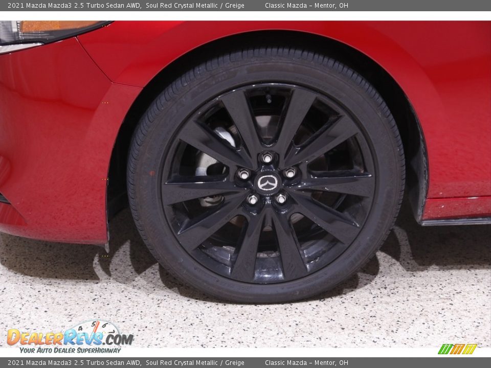 2021 Mazda Mazda3 2.5 Turbo Sedan AWD Soul Red Crystal Metallic / Greige Photo #19