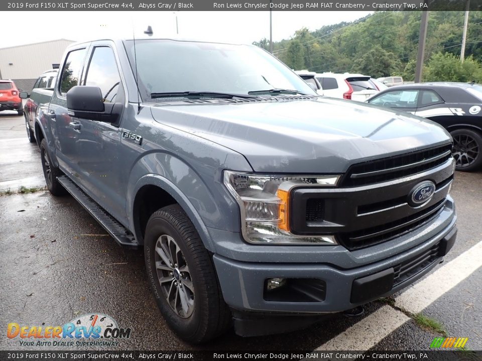 2019 Ford F150 XLT Sport SuperCrew 4x4 Abyss Gray / Black Photo #2