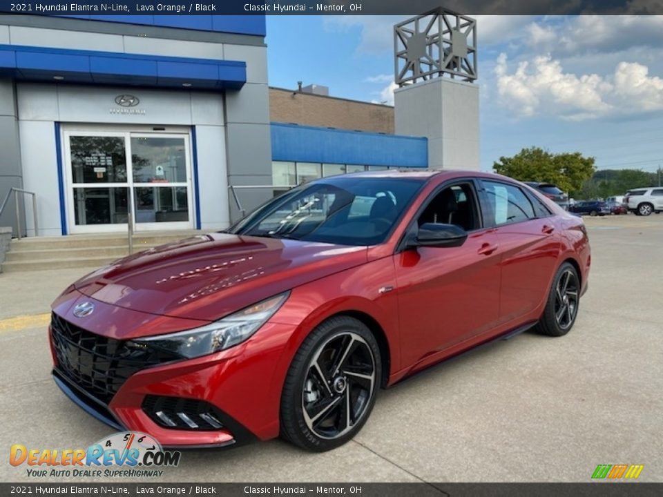 Front 3/4 View of 2021 Hyundai Elantra N-Line Photo #1