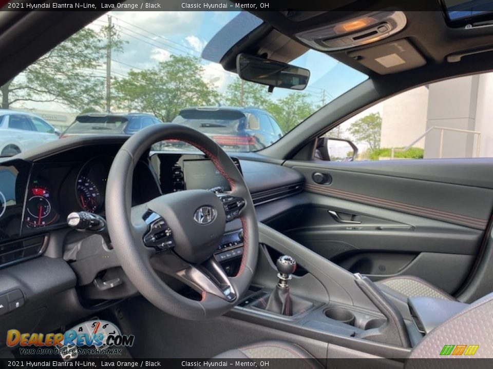Black Interior - 2021 Hyundai Elantra N-Line Photo #3