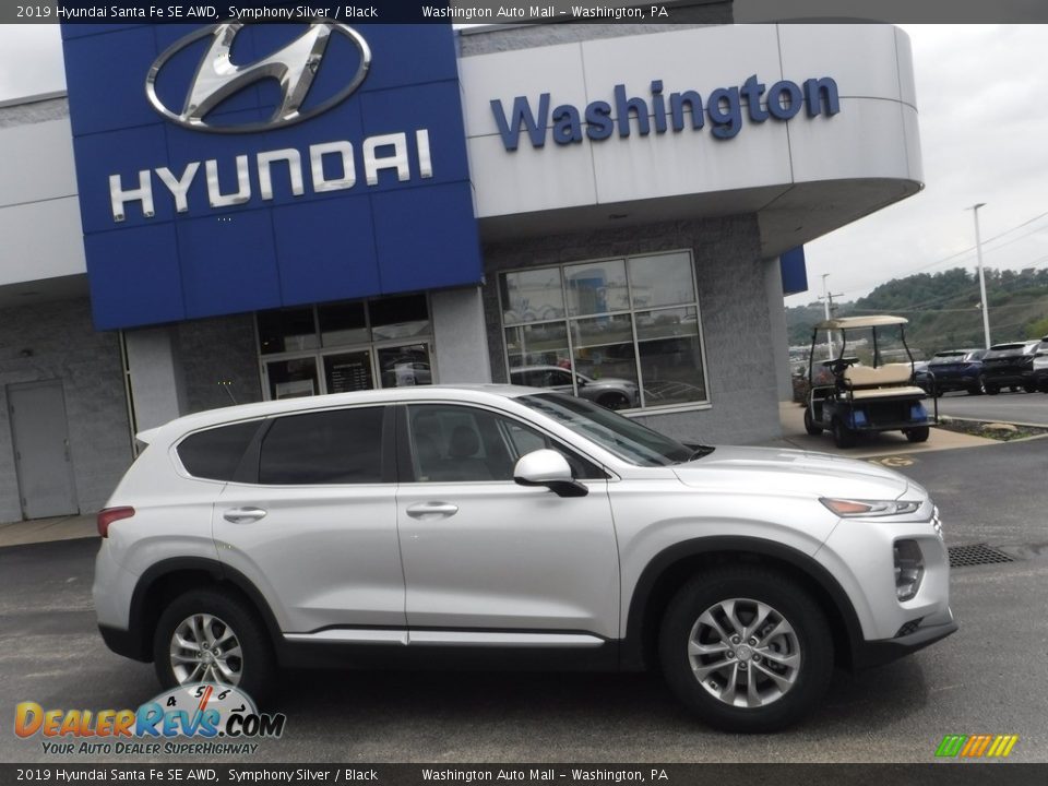 2019 Hyundai Santa Fe SE AWD Symphony Silver / Black Photo #2