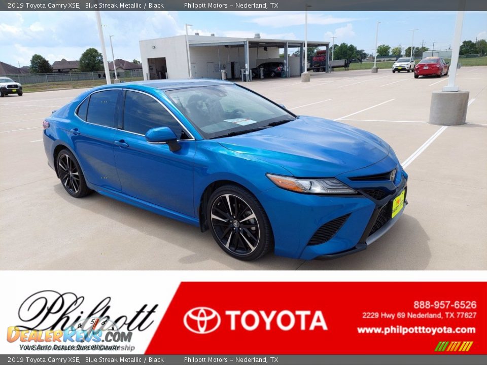 2019 Toyota Camry XSE Blue Streak Metallic / Black Photo #1