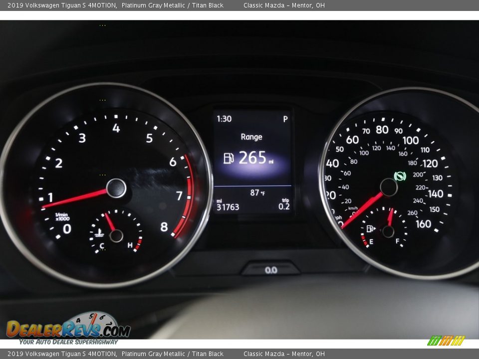 2019 Volkswagen Tiguan S 4MOTION Platinum Gray Metallic / Titan Black Photo #8