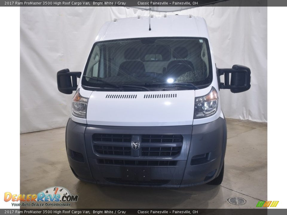 2017 Ram ProMaster 3500 High Roof Cargo Van Bright White / Gray Photo #4