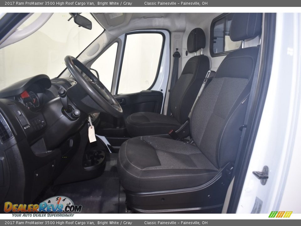 2017 Ram ProMaster 3500 High Roof Cargo Van Bright White / Gray Photo #6