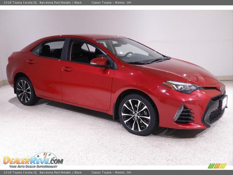 2018 Toyota Corolla SE Barcelona Red Metallic / Black Photo #1