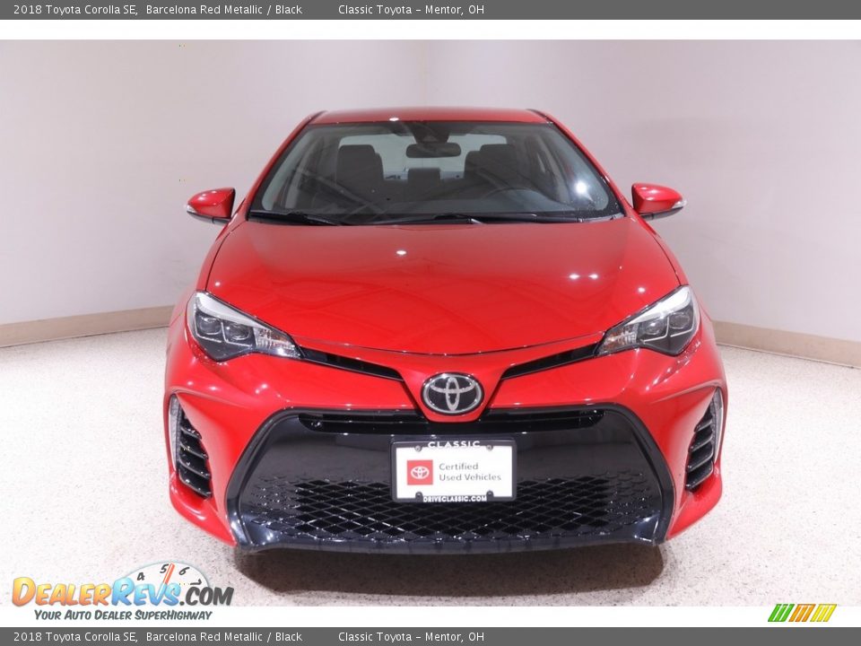 2018 Toyota Corolla SE Barcelona Red Metallic / Black Photo #2