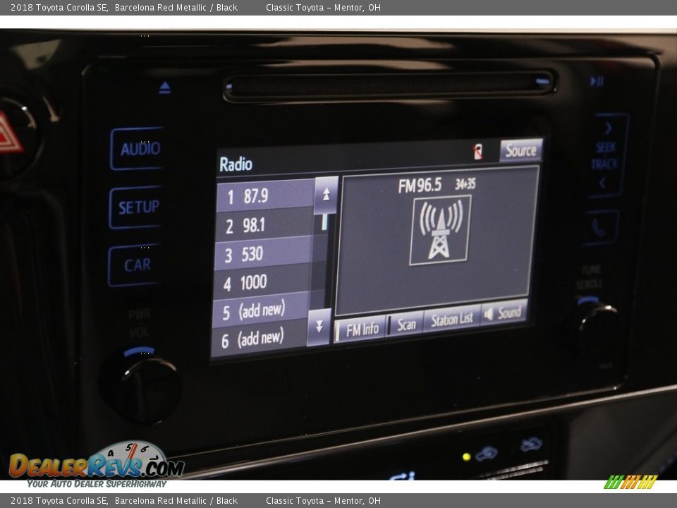 2018 Toyota Corolla SE Barcelona Red Metallic / Black Photo #10