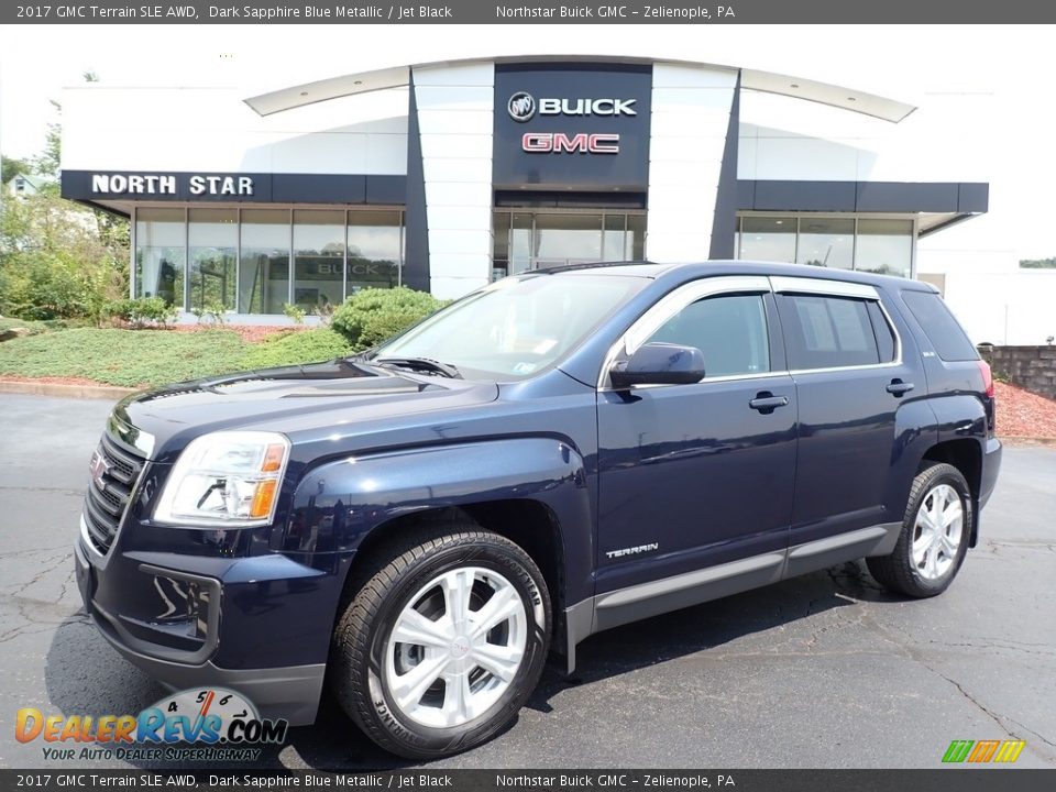 2017 GMC Terrain SLE AWD Dark Sapphire Blue Metallic / Jet Black Photo #1