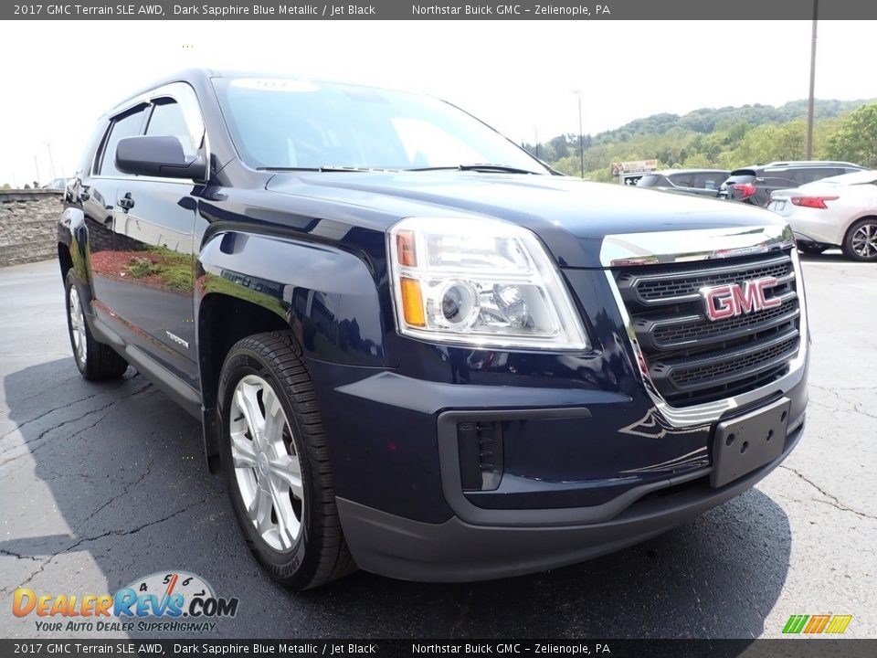 2017 GMC Terrain SLE AWD Dark Sapphire Blue Metallic / Jet Black Photo #4