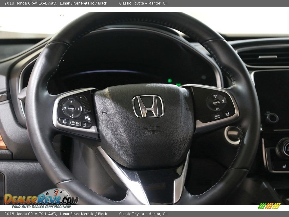 2018 Honda CR-V EX-L AWD Lunar Silver Metallic / Black Photo #7