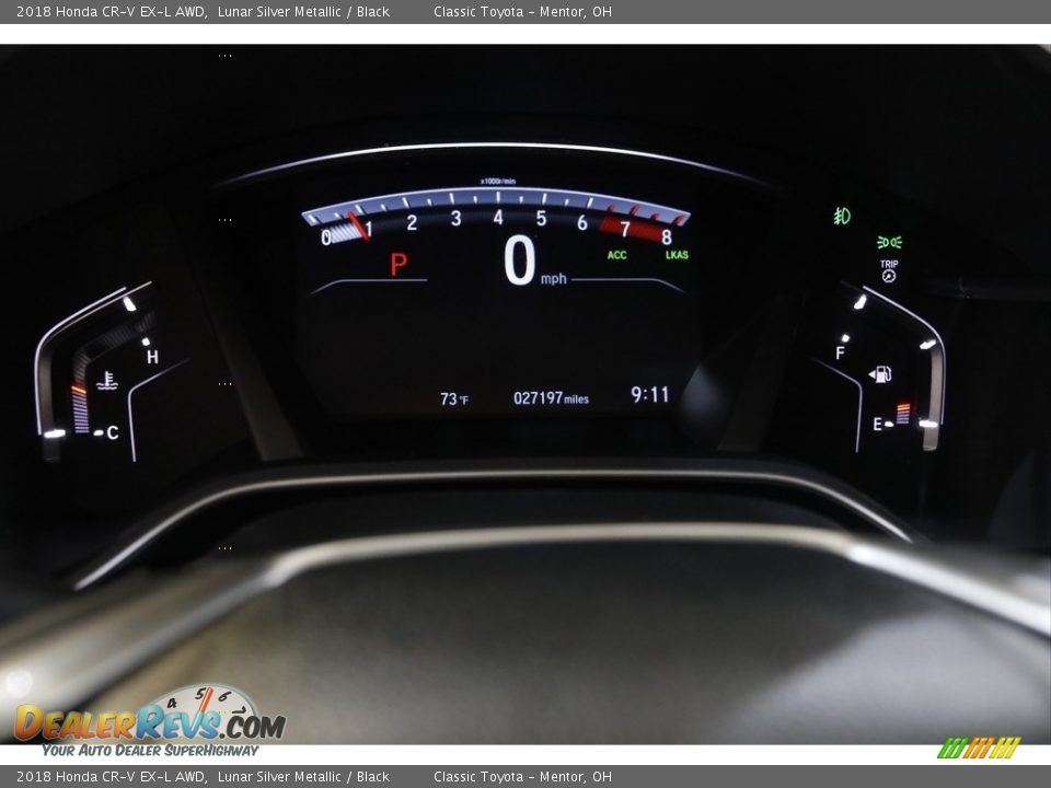 2018 Honda CR-V EX-L AWD Lunar Silver Metallic / Black Photo #8