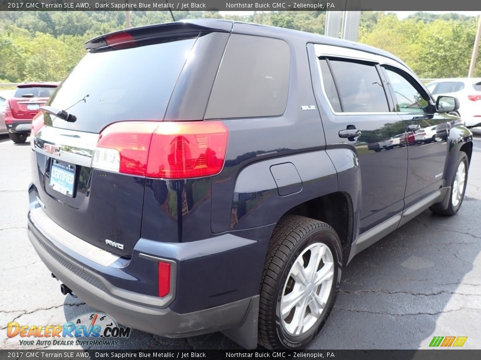 2017 GMC Terrain SLE AWD Dark Sapphire Blue Metallic / Jet Black Photo #8