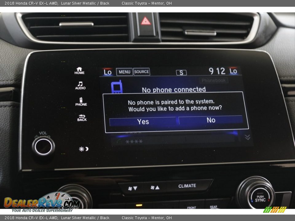 2018 Honda CR-V EX-L AWD Lunar Silver Metallic / Black Photo #11