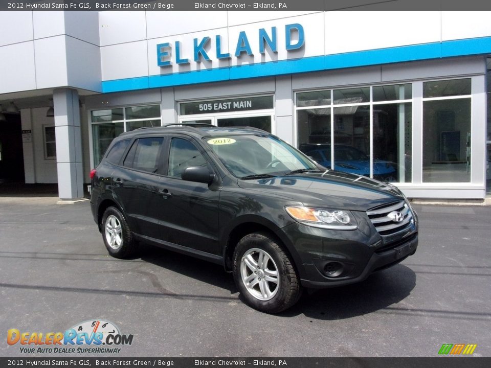 2012 Hyundai Santa Fe GLS Black Forest Green / Beige Photo #1