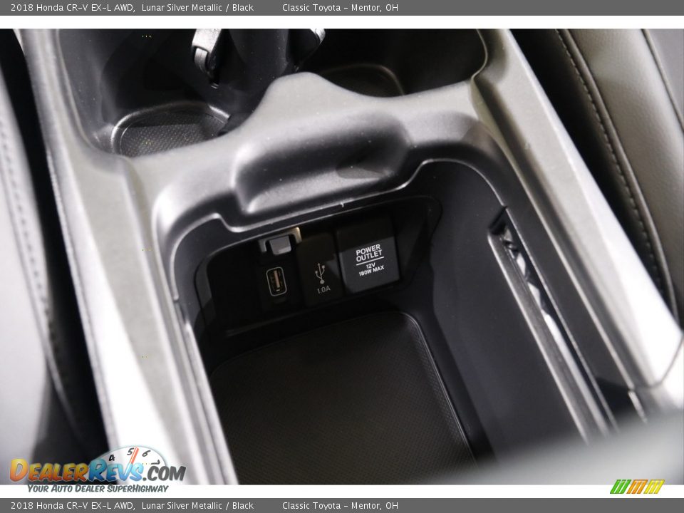 2018 Honda CR-V EX-L AWD Lunar Silver Metallic / Black Photo #14