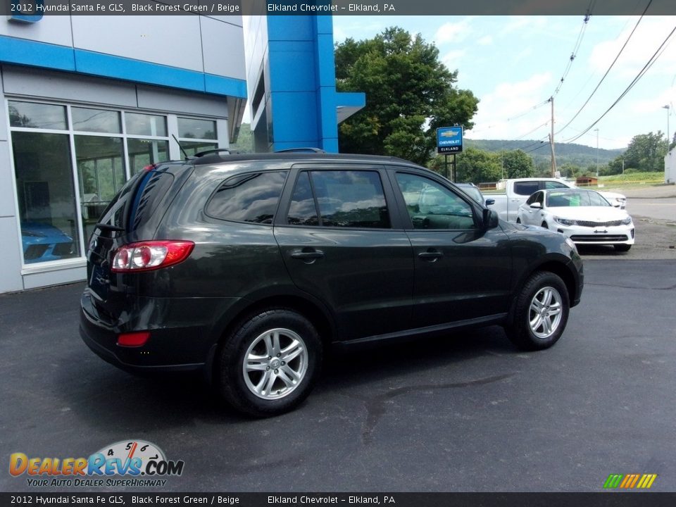 2012 Hyundai Santa Fe GLS Black Forest Green / Beige Photo #3