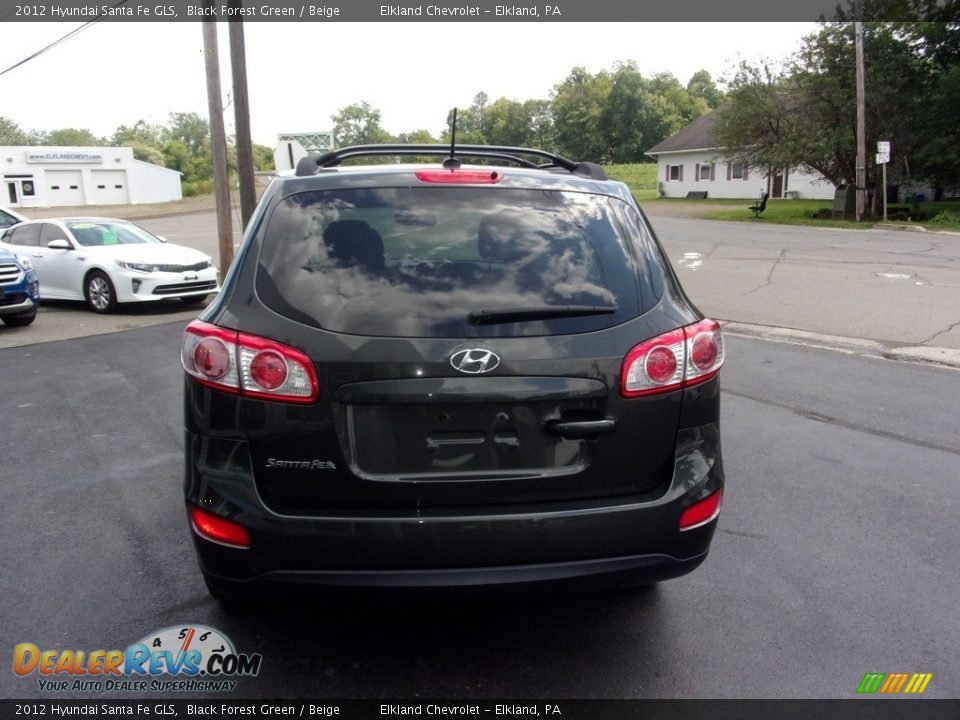 2012 Hyundai Santa Fe GLS Black Forest Green / Beige Photo #4