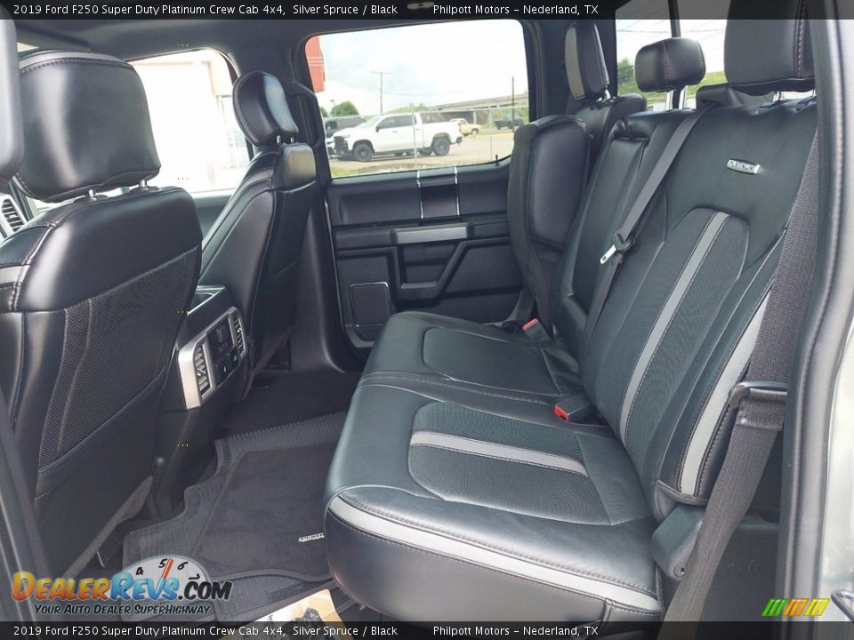 Rear Seat of 2019 Ford F250 Super Duty Platinum Crew Cab 4x4 Photo #24