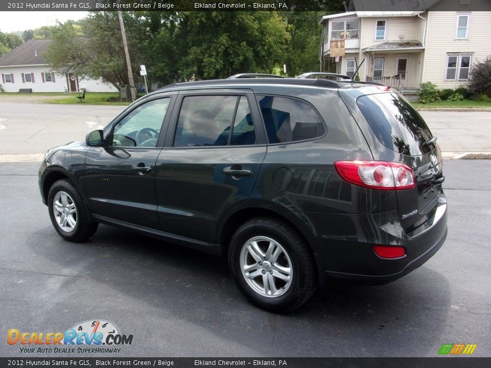 2012 Hyundai Santa Fe GLS Black Forest Green / Beige Photo #5