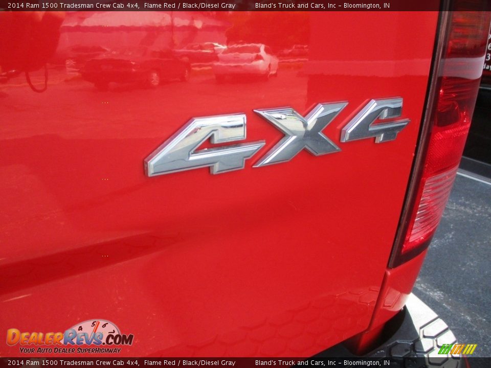 2014 Ram 1500 Tradesman Crew Cab 4x4 Flame Red / Black/Diesel Gray Photo #18