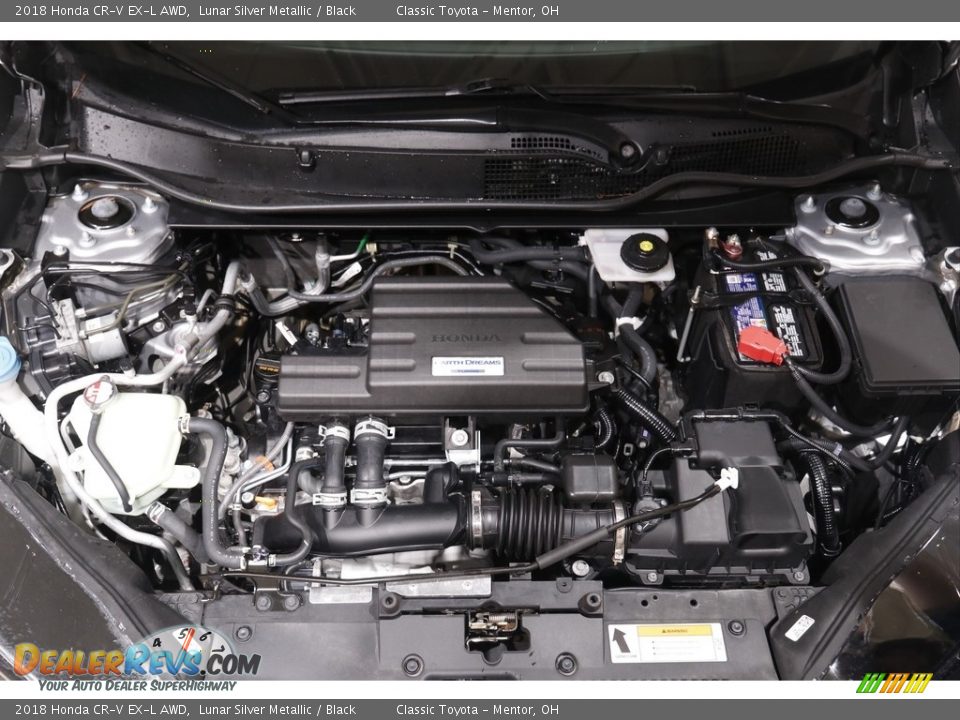 2018 Honda CR-V EX-L AWD Lunar Silver Metallic / Black Photo #19