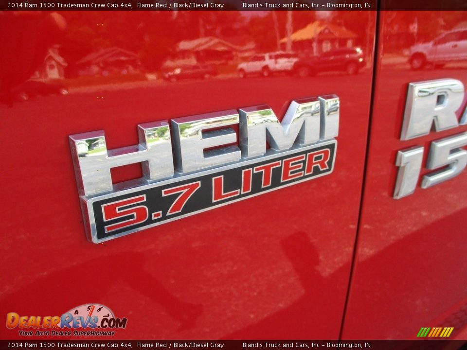2014 Ram 1500 Tradesman Crew Cab 4x4 Flame Red / Black/Diesel Gray Photo #19