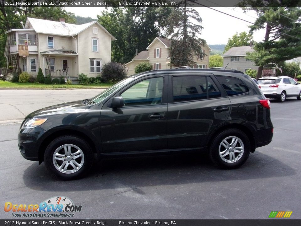 2012 Hyundai Santa Fe GLS Black Forest Green / Beige Photo #6