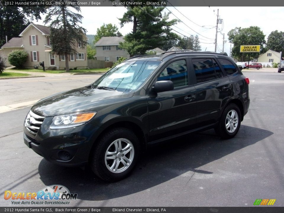 2012 Hyundai Santa Fe GLS Black Forest Green / Beige Photo #7