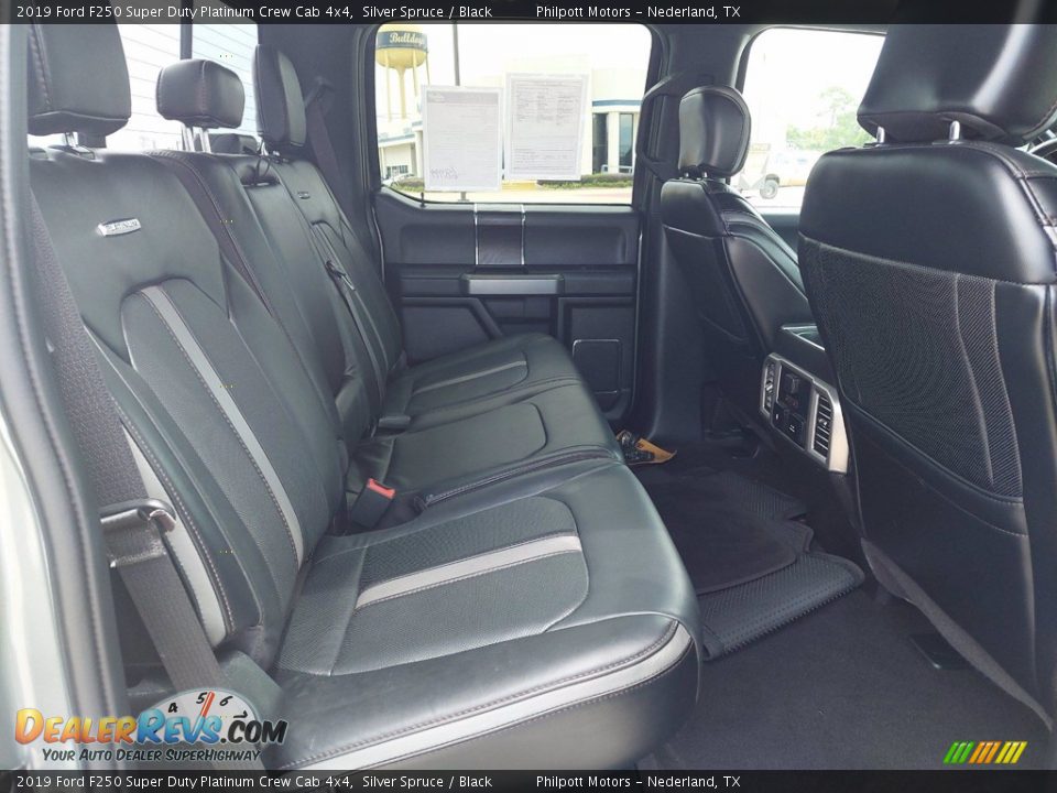 Rear Seat of 2019 Ford F250 Super Duty Platinum Crew Cab 4x4 Photo #28