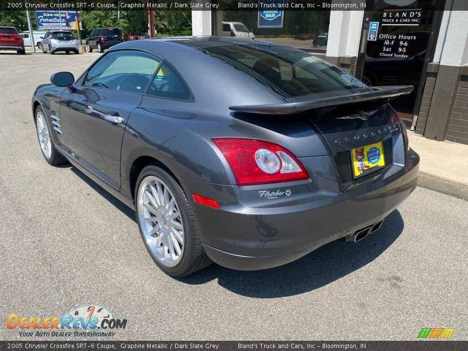 2005 Chrysler Crossfire SRT-6 Coupe Graphite Metallic / Dark Slate Grey Photo #7