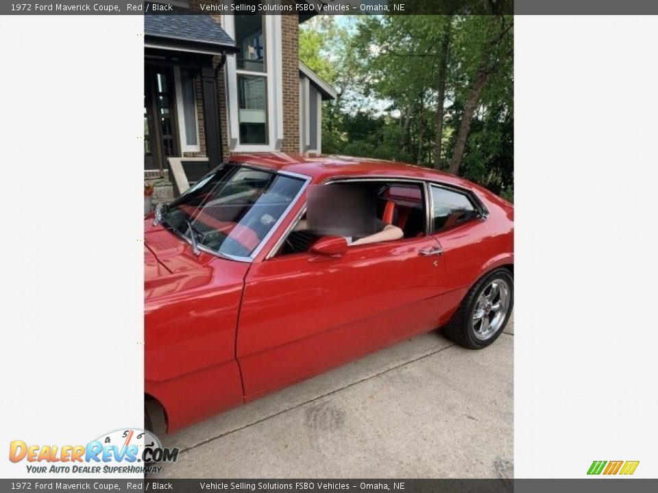 1972 Ford Maverick Coupe Red / Black Photo #1