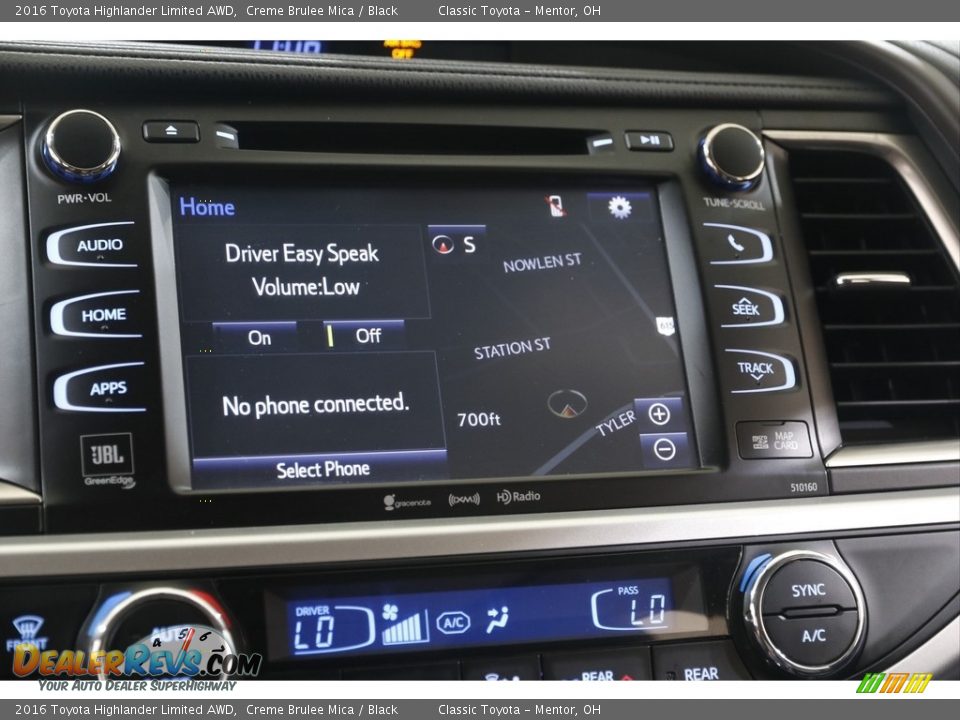 2016 Toyota Highlander Limited AWD Creme Brulee Mica / Black Photo #10