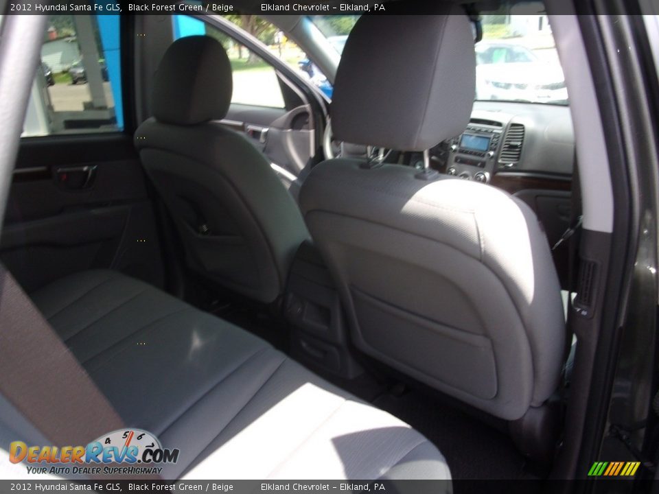 2012 Hyundai Santa Fe GLS Black Forest Green / Beige Photo #17