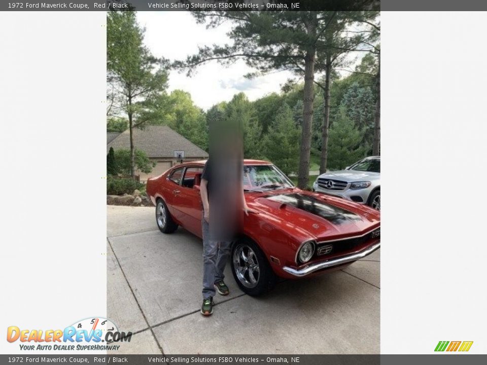 1972 Ford Maverick Coupe Red / Black Photo #3