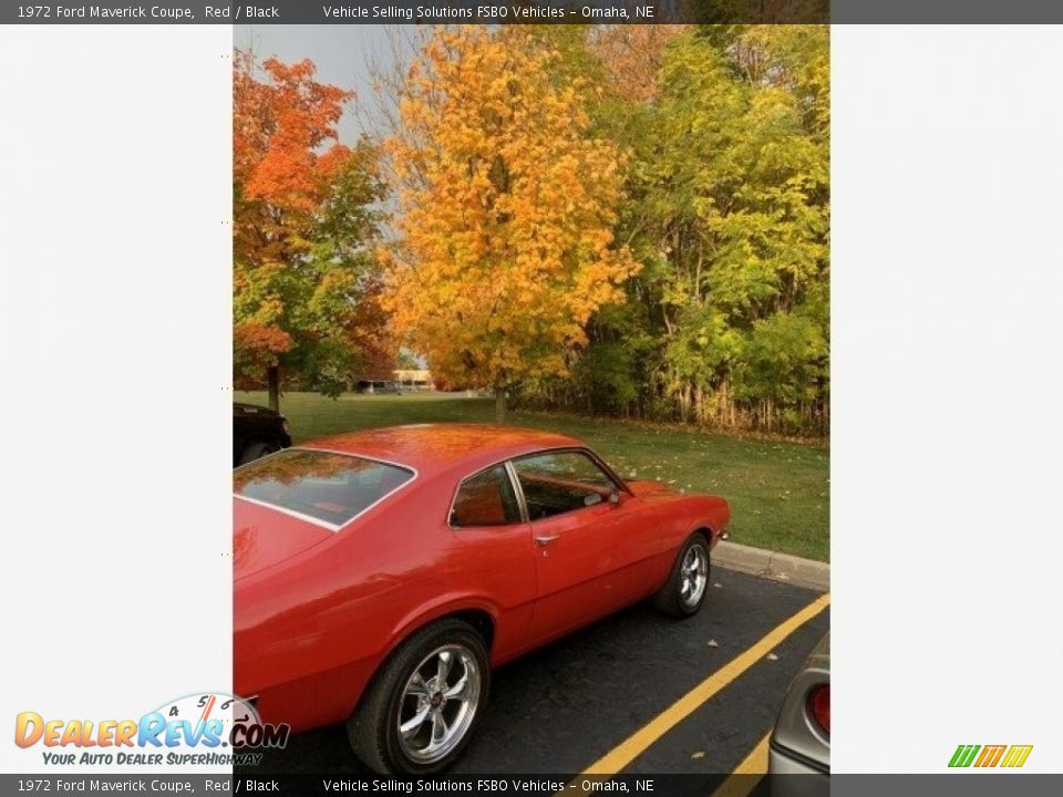 1972 Ford Maverick Coupe Red / Black Photo #4