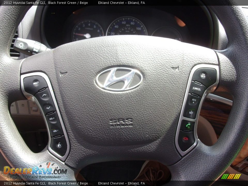 2012 Hyundai Santa Fe GLS Black Forest Green / Beige Photo #19