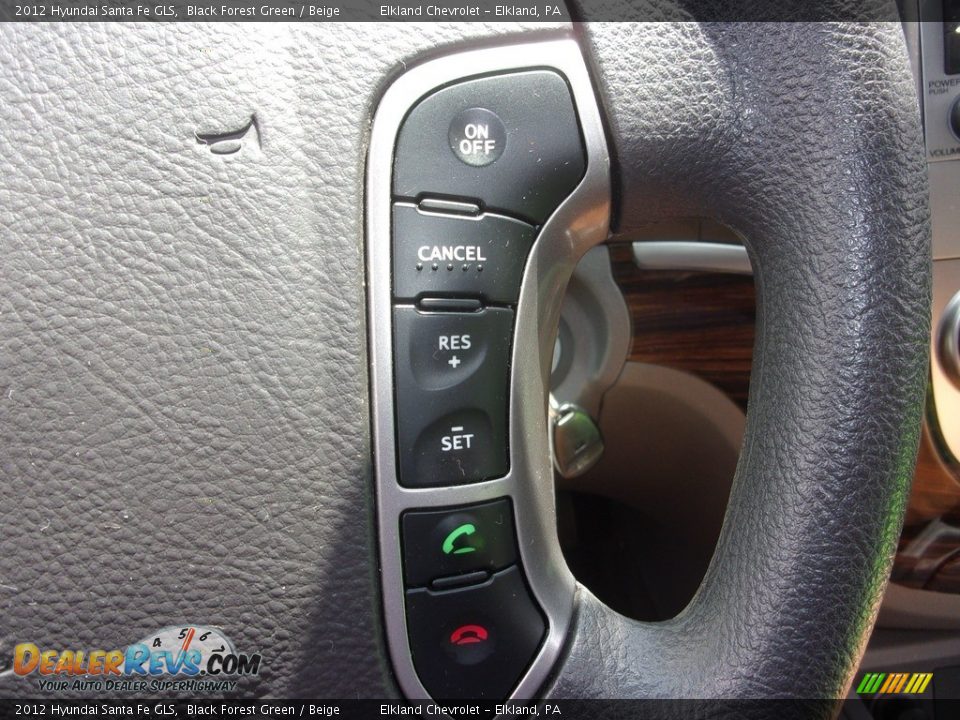 2012 Hyundai Santa Fe GLS Black Forest Green / Beige Photo #20