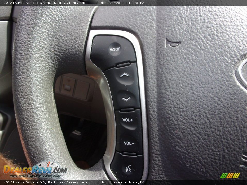 2012 Hyundai Santa Fe GLS Black Forest Green / Beige Photo #21