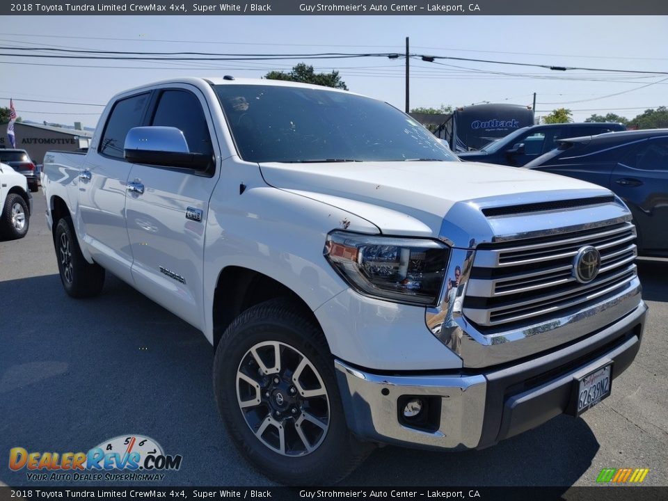 2018 Toyota Tundra Limited CrewMax 4x4 Super White / Black Photo #1