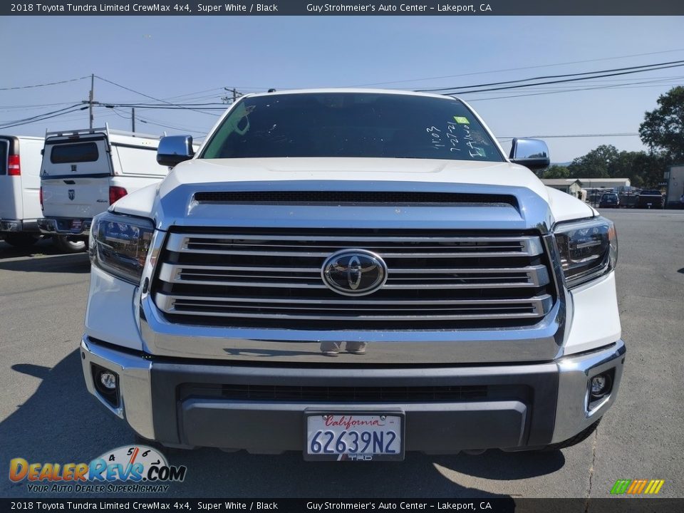 2018 Toyota Tundra Limited CrewMax 4x4 Super White / Black Photo #2